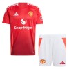 Conjunto (Camiseta+Pantalón Corto) Manchester United Primera Equipación 2024-25 - Niño